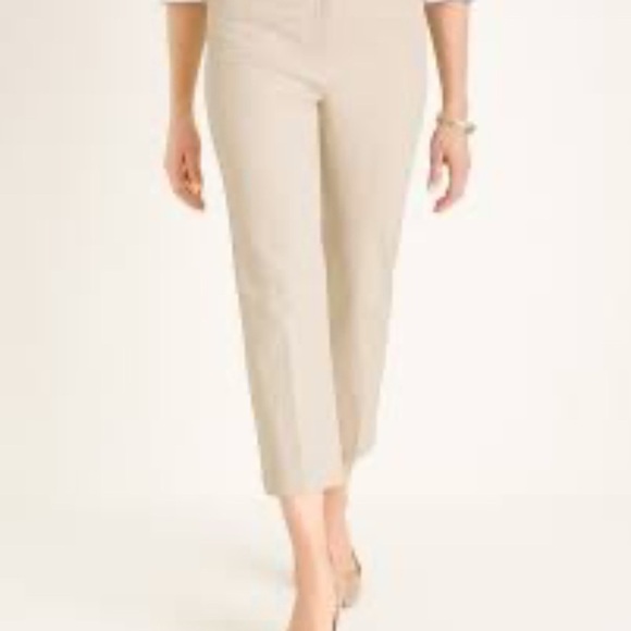 Chico's Tan Ankle Cropped Tailored Fit Pants - Picture 11 of 11